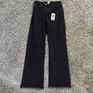 Princess Polly black wide leg jeans